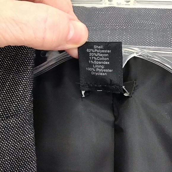 Ann Taylor One Button Tailored Blazer Jacket Career Office Casual Black Size 8P - Picture 8 of 8